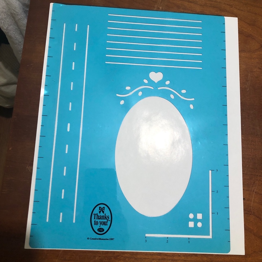 Creative Memories pattern sheet